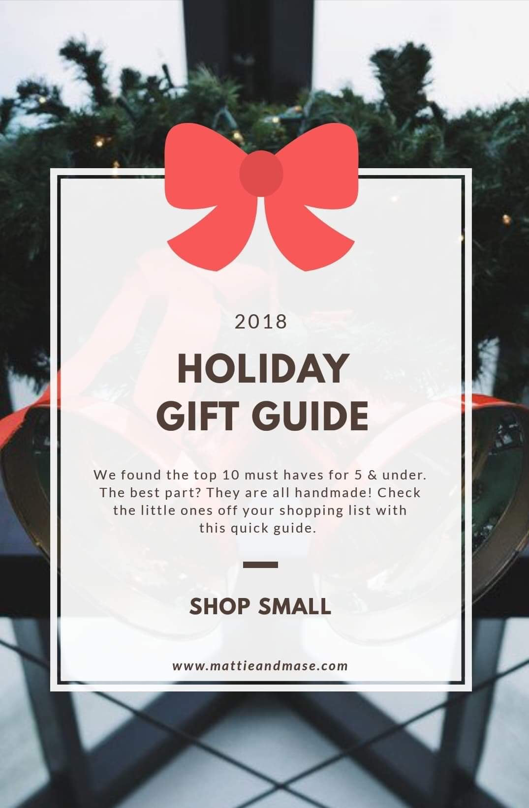 2018 Holiday Gift Guide Mattie and Mase. Shop mattieandmase.com