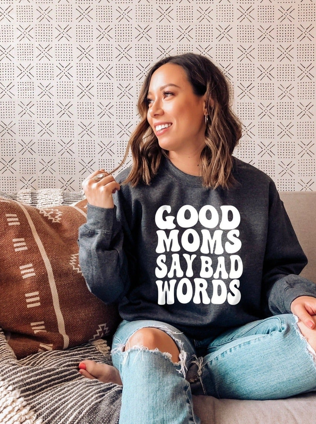 Retro Good Moms Sweatshirt