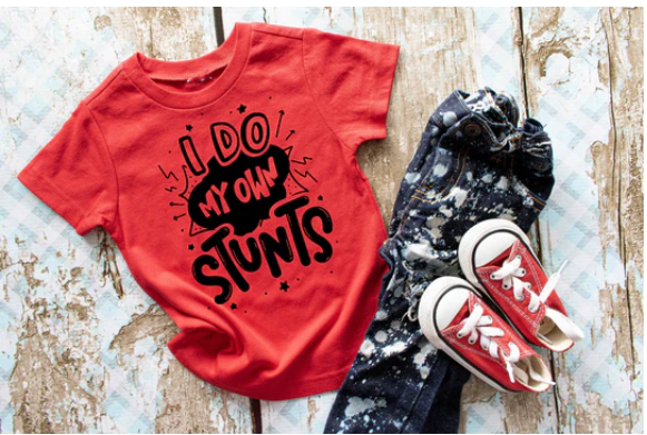 I do my own stunts Kids Tee