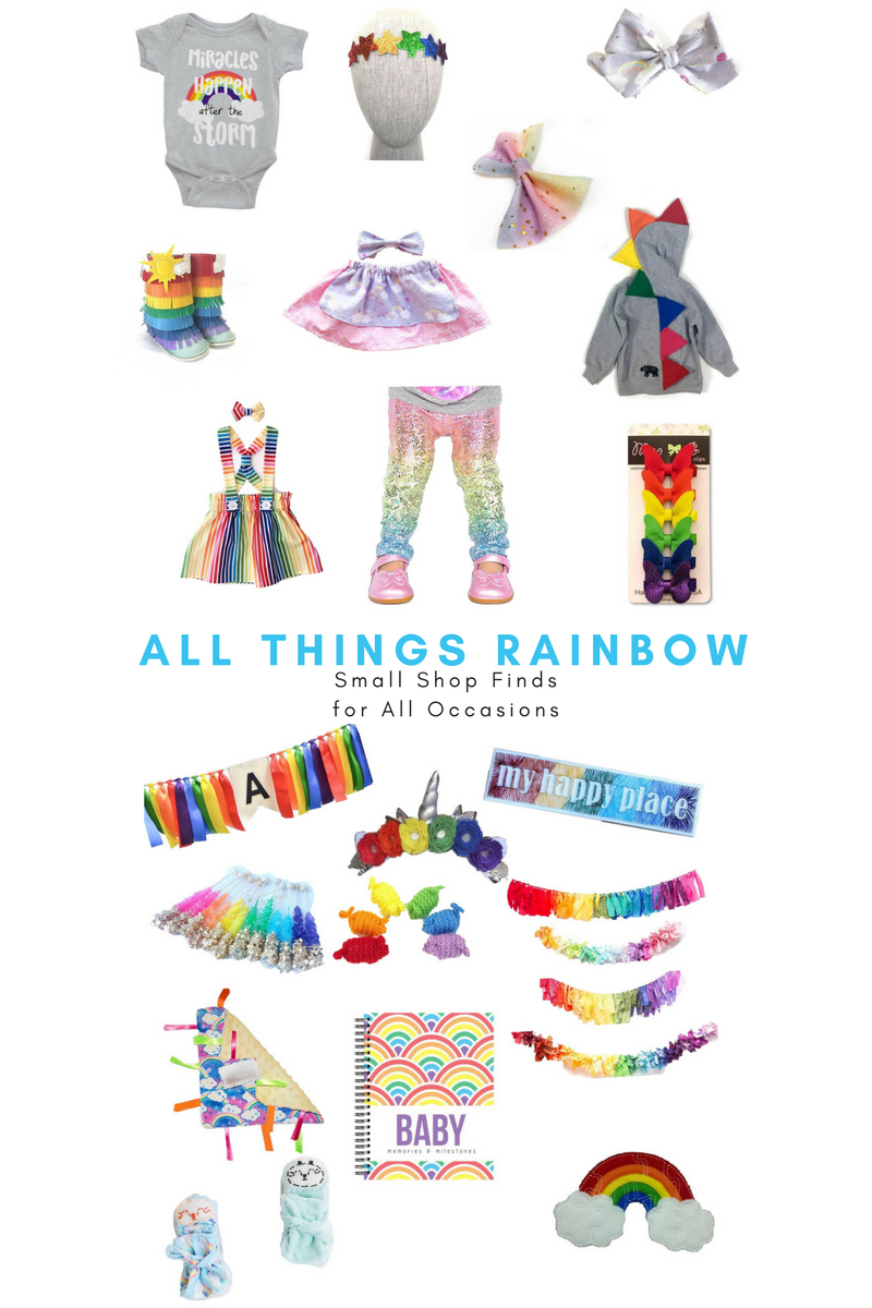Rainbow baby shower gift ideas