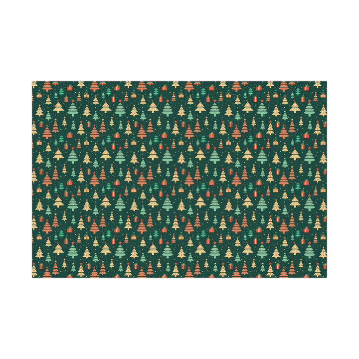 Retro Abstract Christmas Wrapping Paper