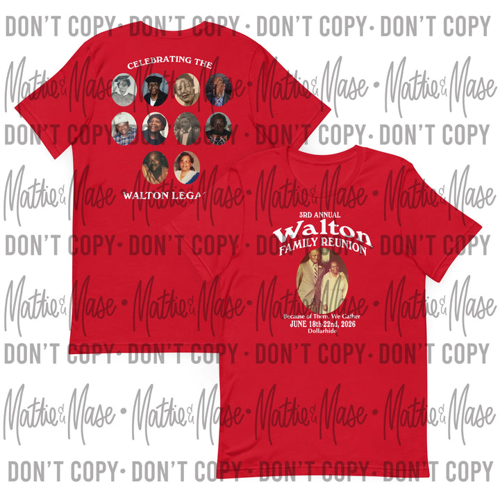 2026 Walton Reunion Unisex Shirt- Adult