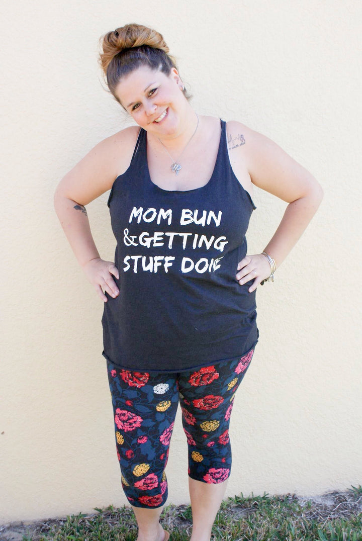 Mom Bun & Getting Stuff Done Tank Top - Mattie and Mase