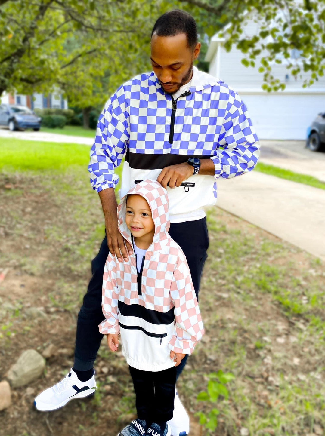 PREORDER: Cody Checkered Windbreaker In Youth Sizing