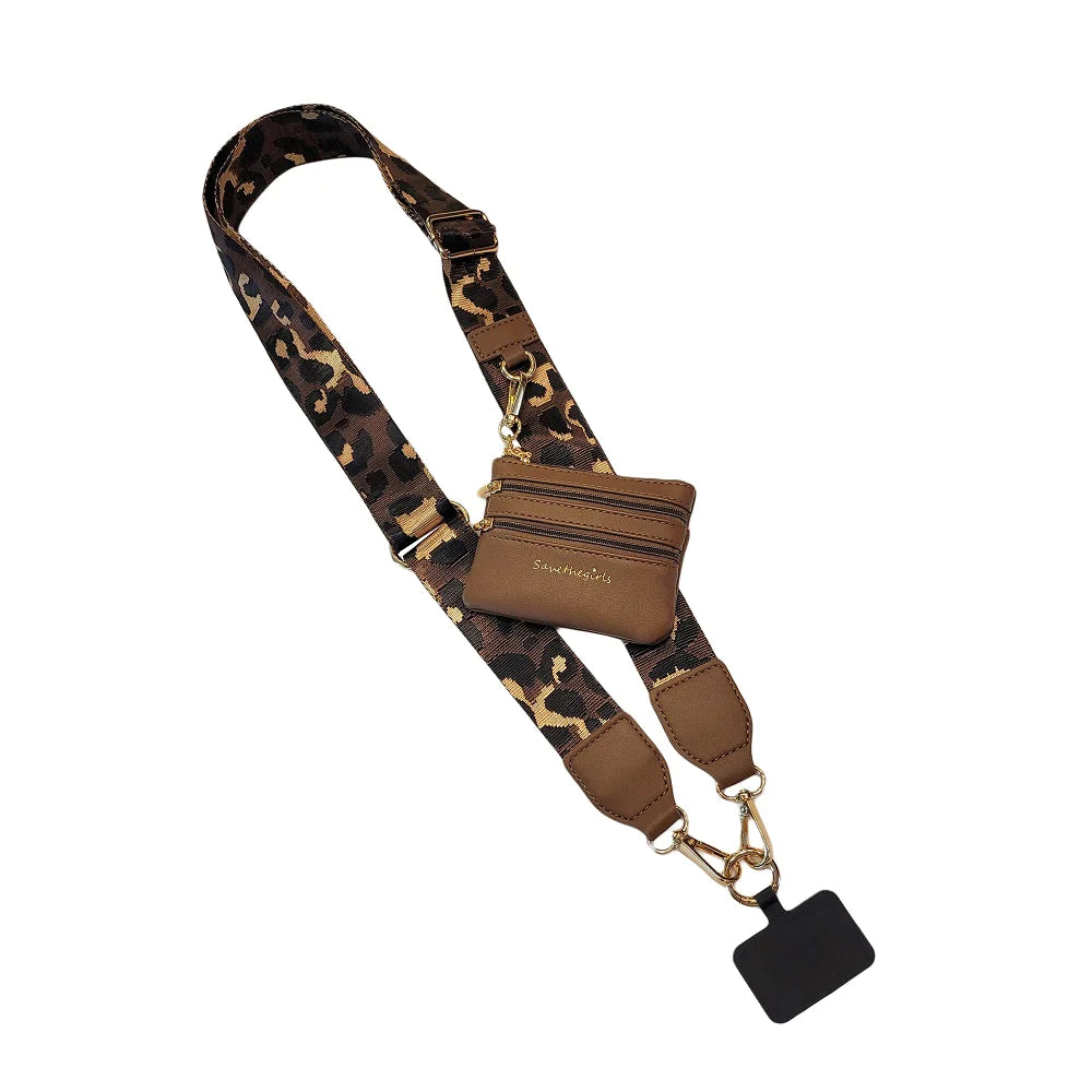 PREORDER: Clip & Go Strap With Pouch Leopard Collection In Assorted Colors