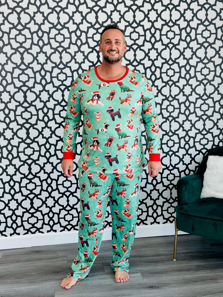 PREORDER: Matching Family Christmas Pajamas In Holiday Dog