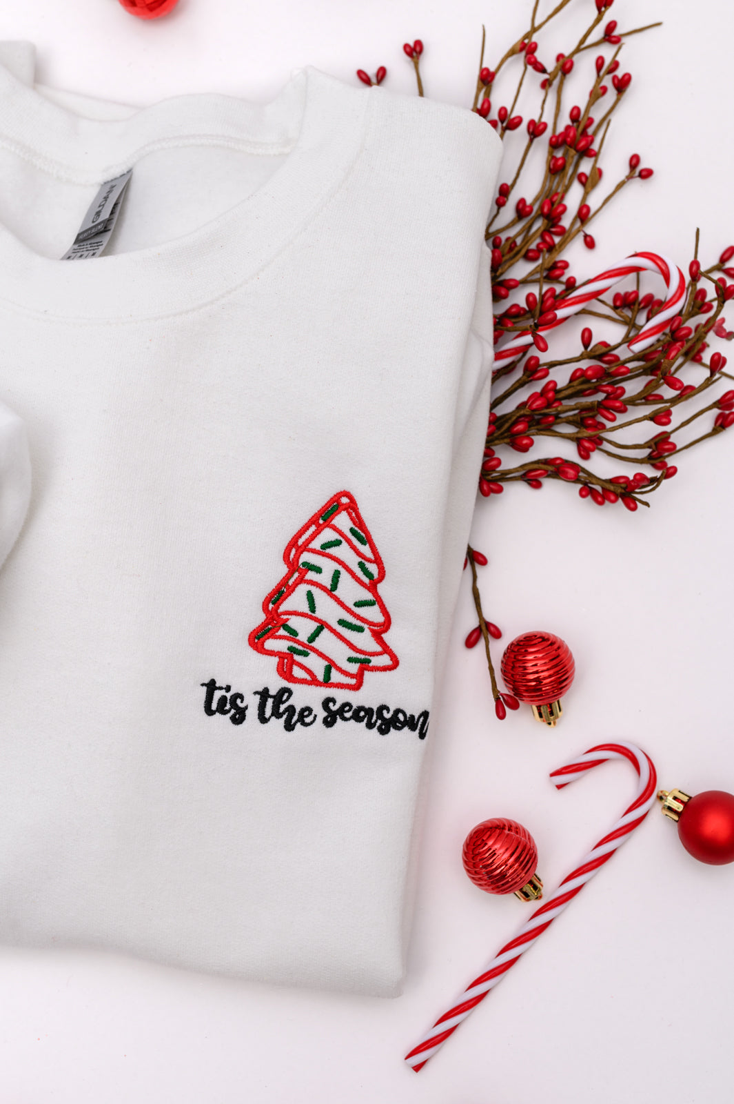 PREORDER: Holiday Snacks Embroidered Sweatshirt
