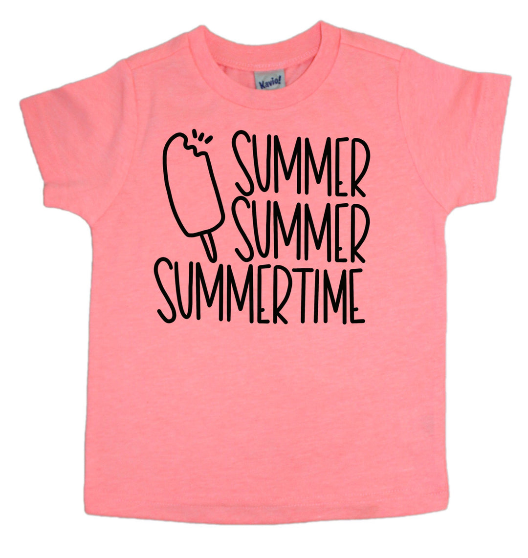 Flamingo pink summer summer summertime tee for toddlers. Shop mattieandmase.com