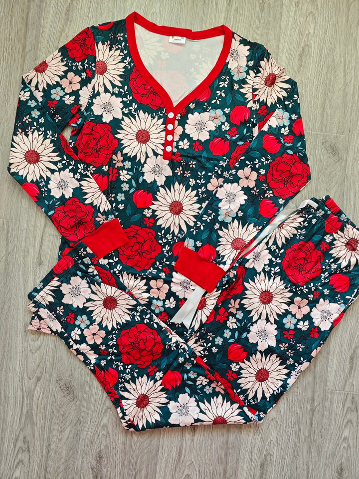 PREORDER: Long Sleeve Holiday Pajamas In Assorted Prints