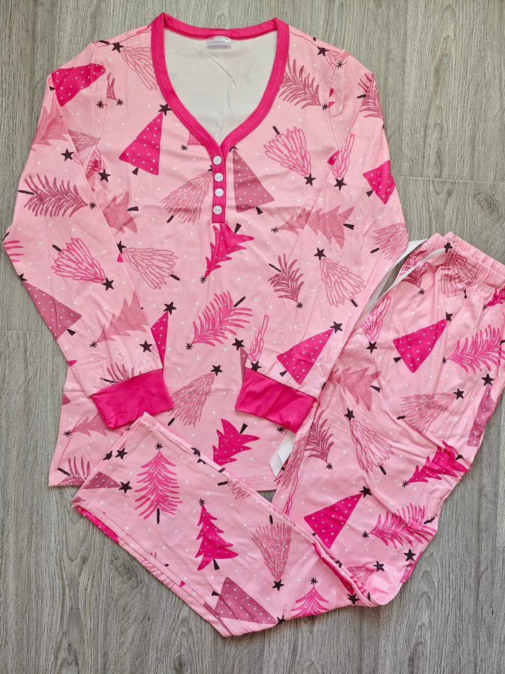 PREORDER: Long Sleeve Holiday Pajamas In Assorted Prints