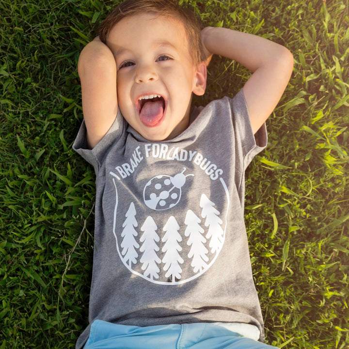 I Brake For Lady Bugs Kids Tee