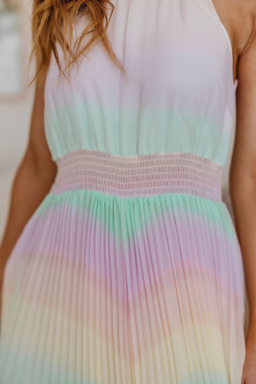 Irresistibly Iridescent Maxi Dress