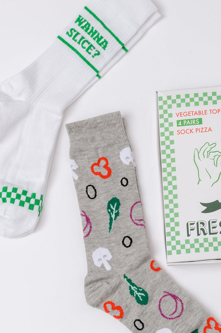 Veggie Pizza Sock Set