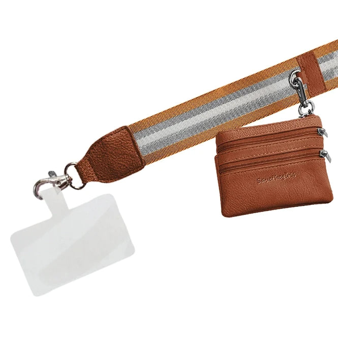 PREORDER: Clip & Go Strap With Pouch Stripe Collection In Assorted Colors