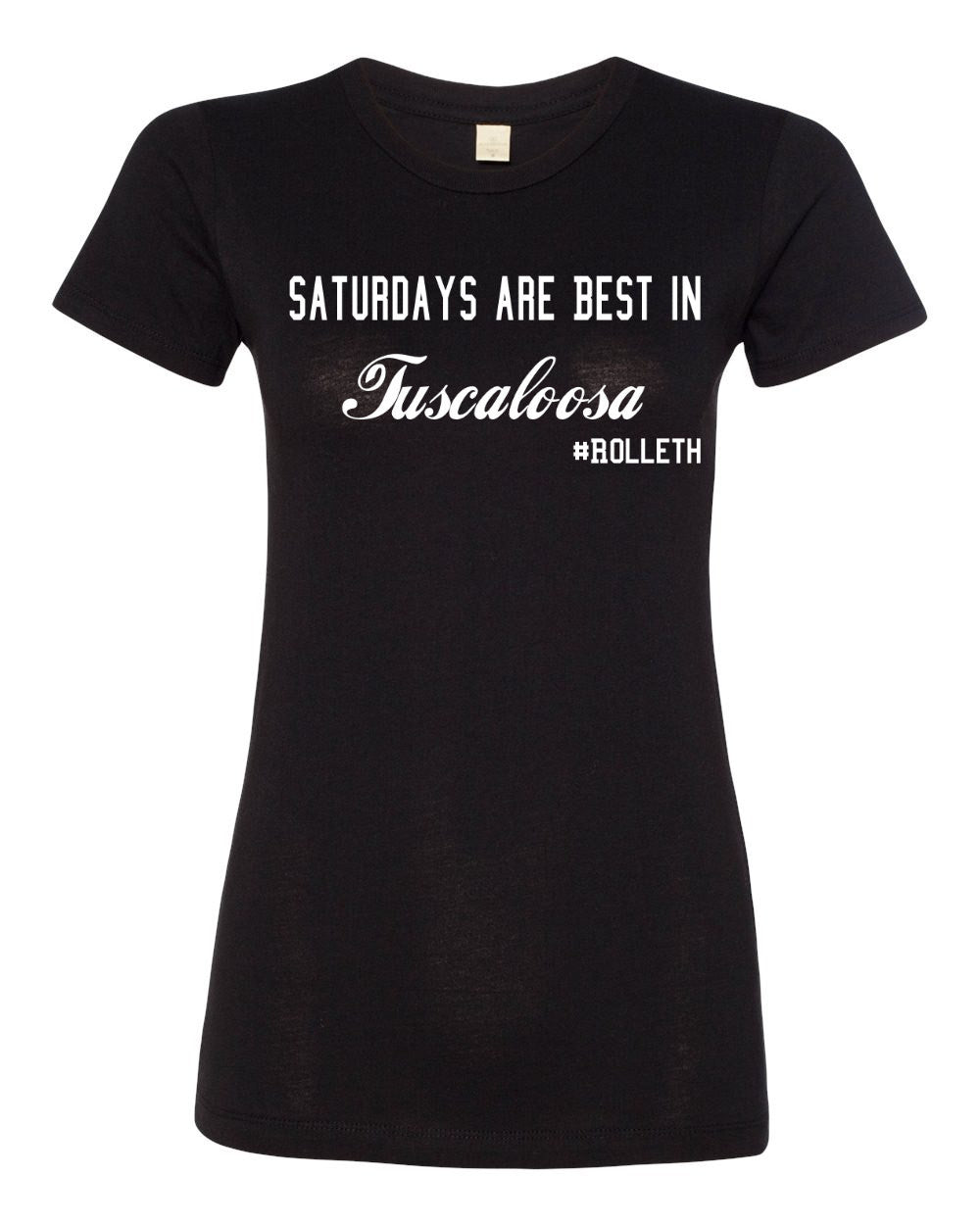 Saturdays Are Best in Tuscaloosa Football Tee for Women - Mattie and Mase