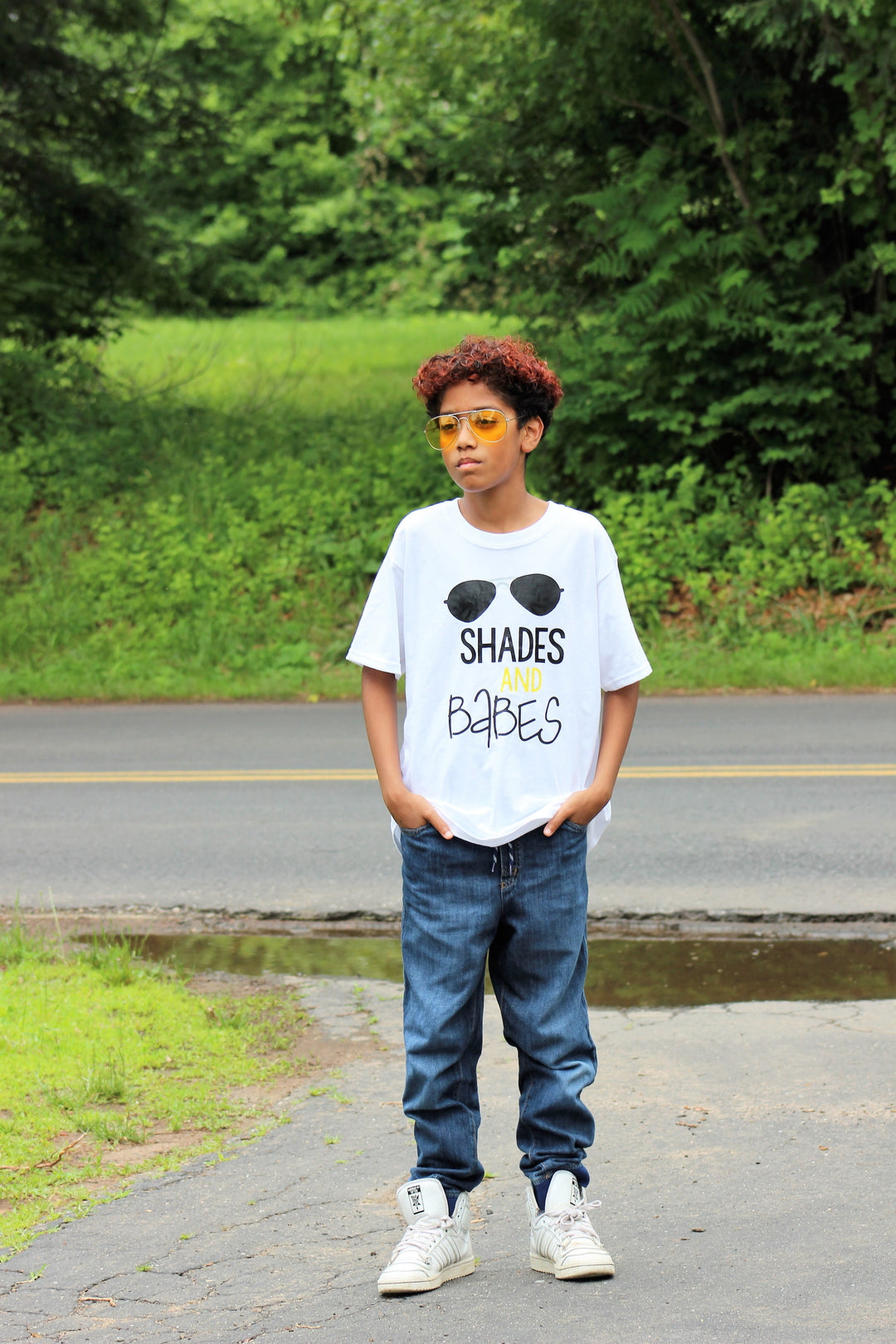 Shades and Babes Shirt - Mattie and Mase