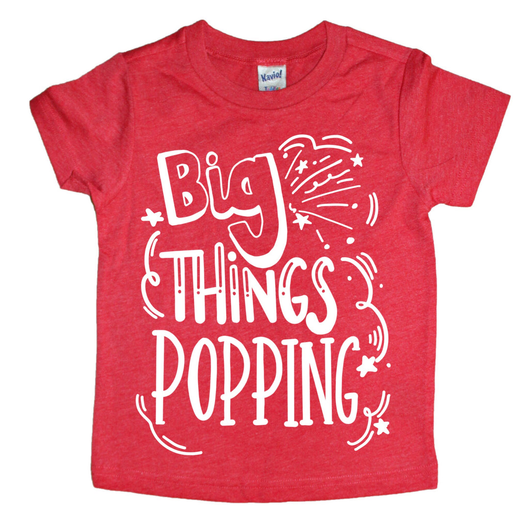 Big Things Popping Kids Tee - Mattie and Mase