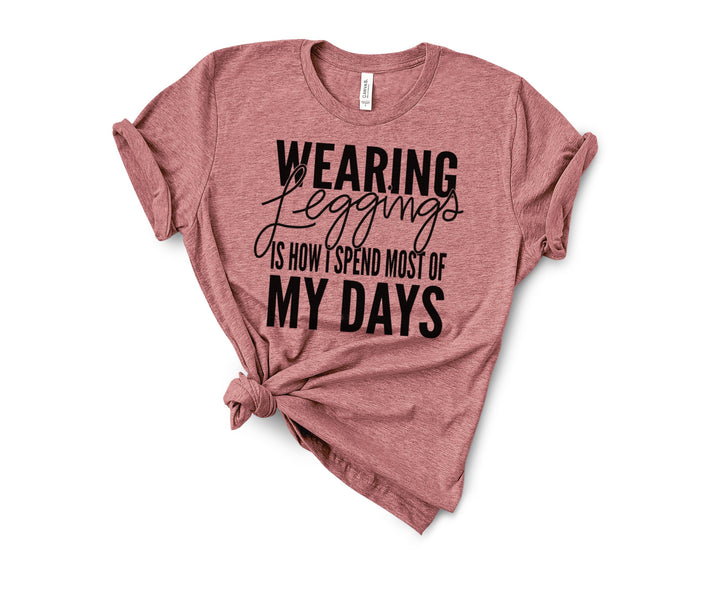 Wearing Leggings Unisex Tee