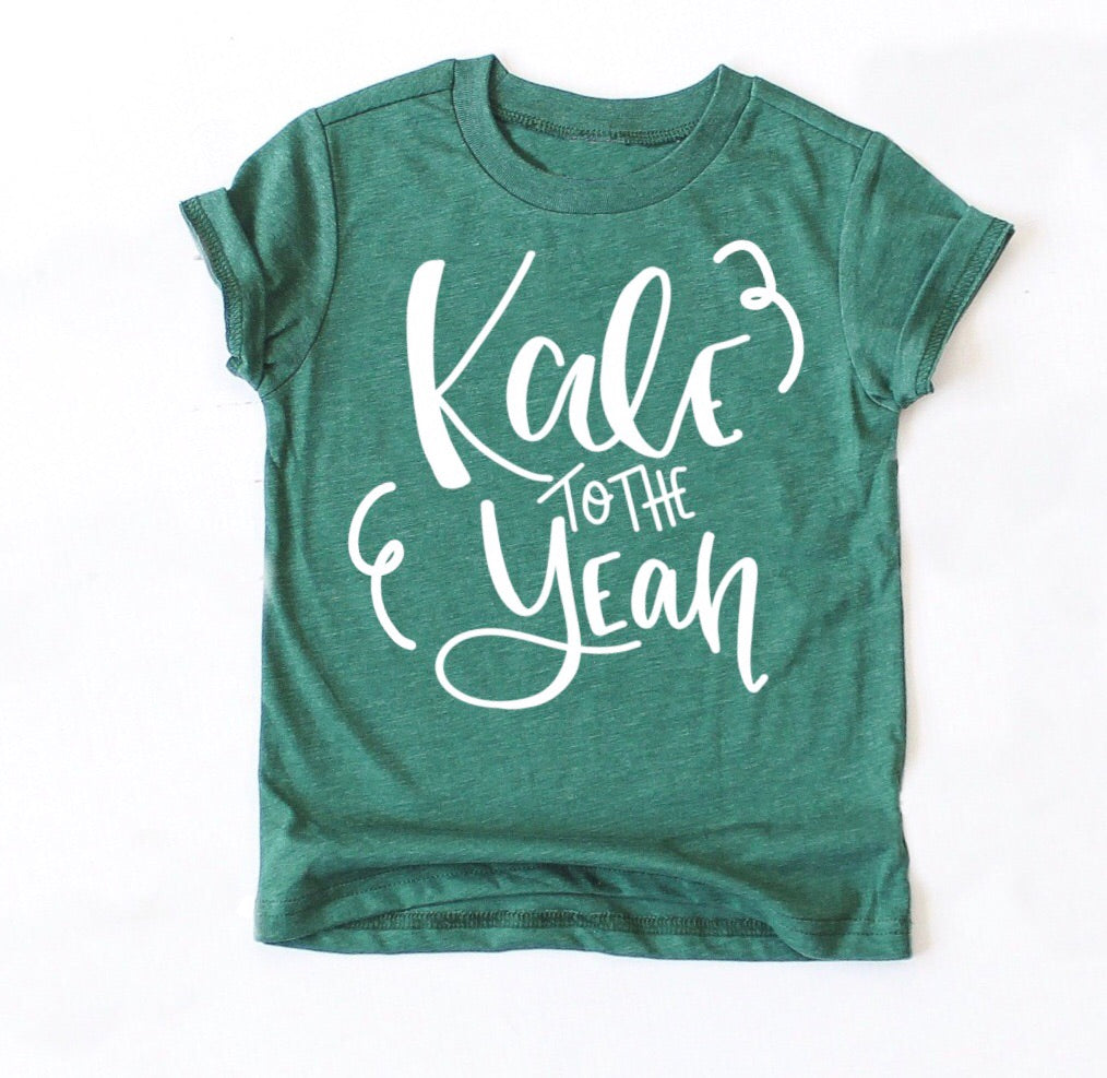 Kale to the Yeah Kids Tee - Mattie and Mase