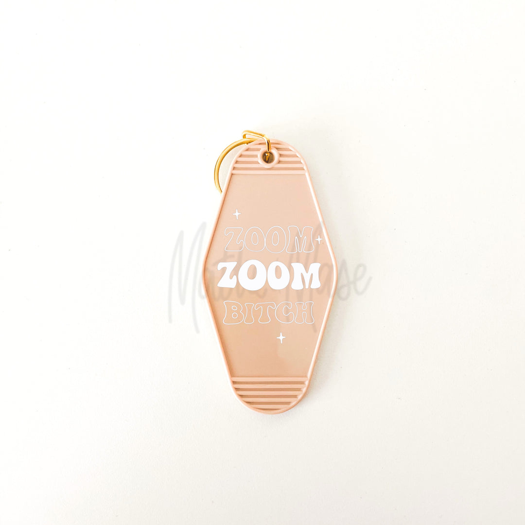 Zoom Zoom Motel Keychain