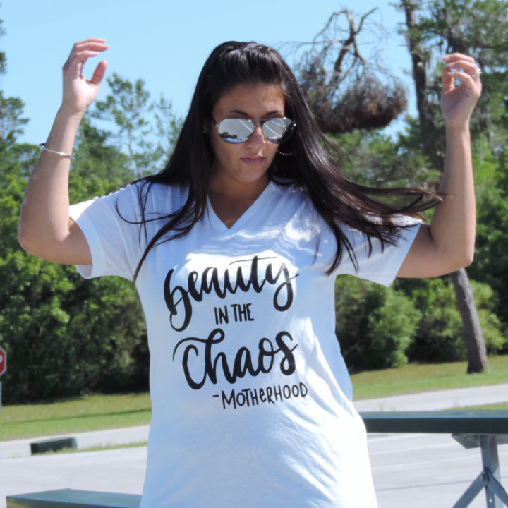 Chaos Motherhood Tee - Mattie and Mase