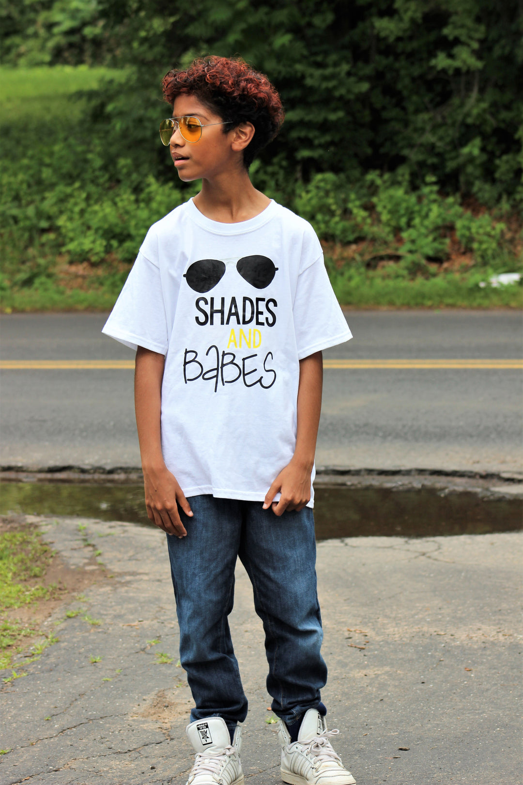 Shades and Babes Shirt - Mattie and Mase