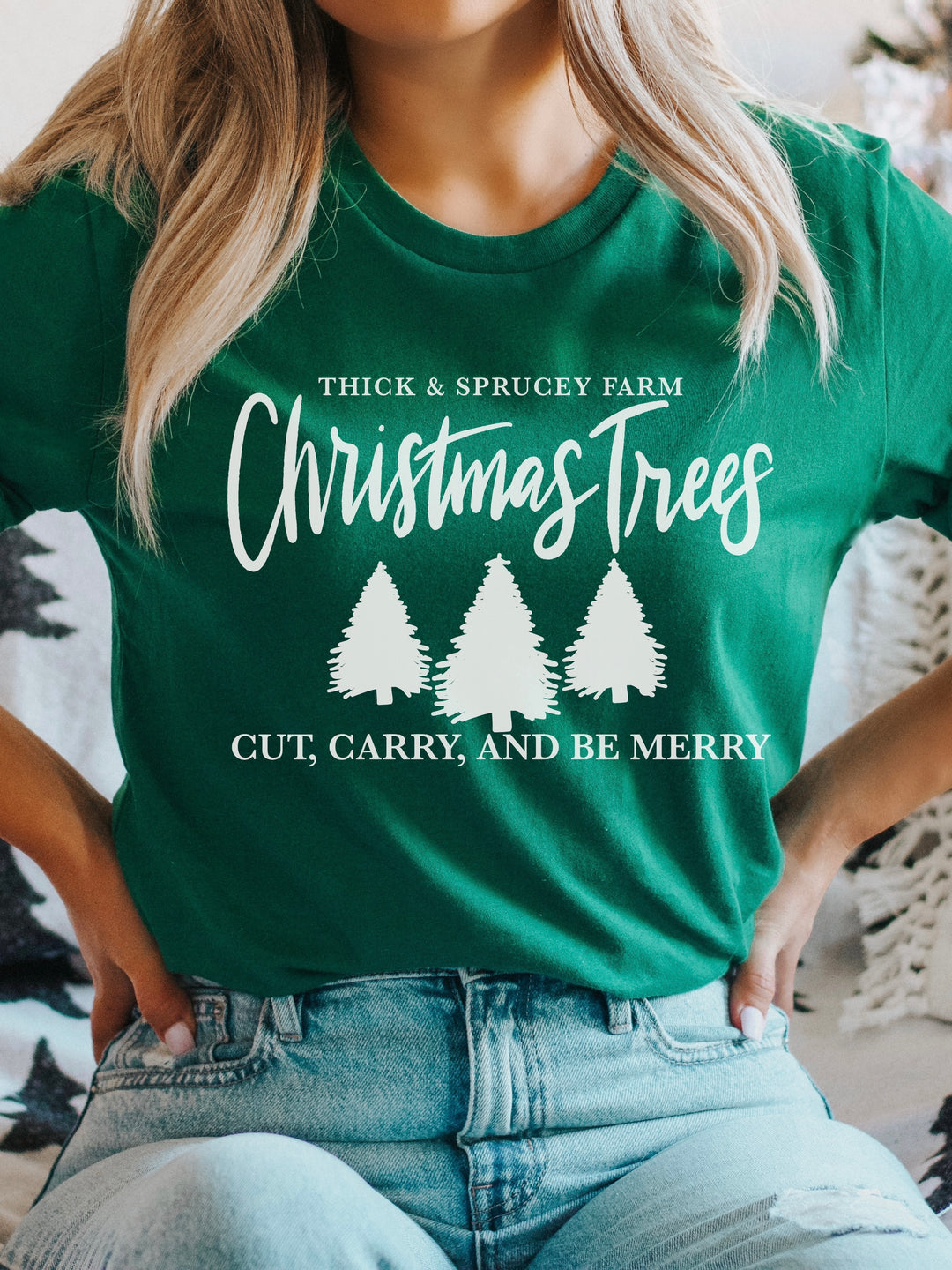 Thick and Sprucey Tree Farm Unisex Tee