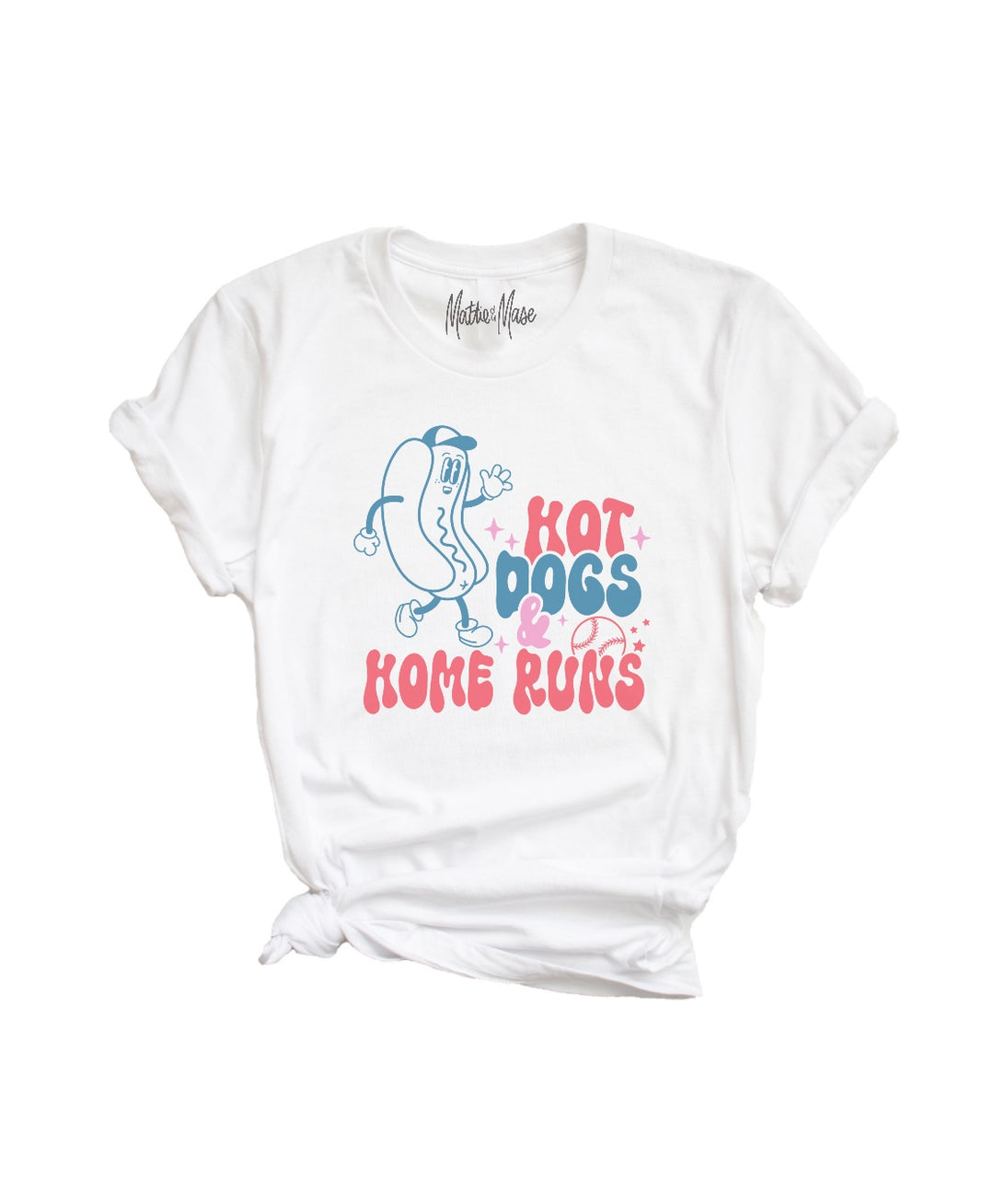 Hot Dogs and Home Runs Unisex Tee