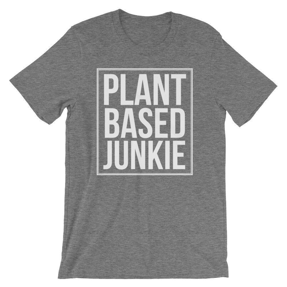 Plant Based Junkie Unisex short sleeve t-shirt - Mattie and Mase