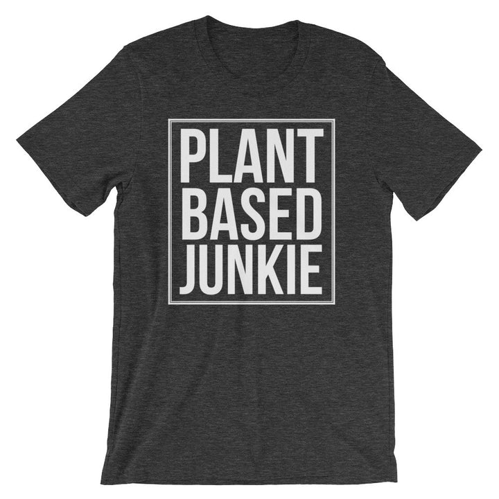 Plant Based Junkie Unisex short sleeve t-shirt - Mattie and Mase